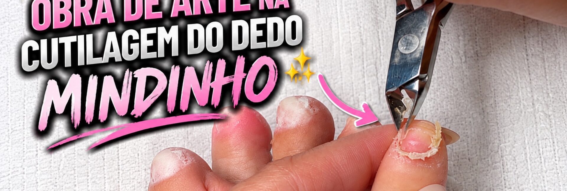 Como tirar a cutícula da unha do mindinho do pé