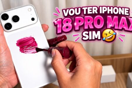 Esmalte vinho e a brincadeira do iPhone Pro Max