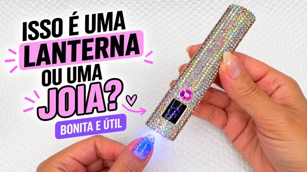 Lanterna UV LED recarregável para unhas em gel: meu achadinho brilhante