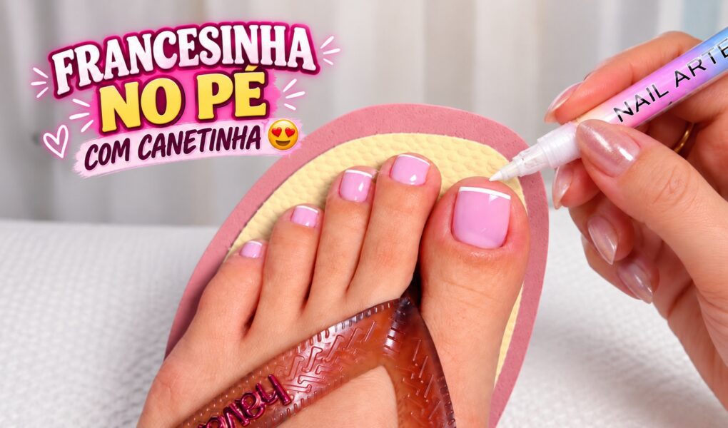 Francesinha no pé com canetinha: jeito prático de corrigir