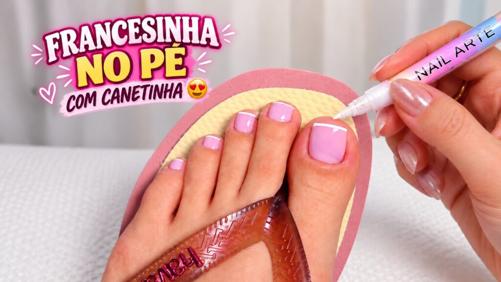 Francesinha no pé com canetinha: jeito prático de corrigir