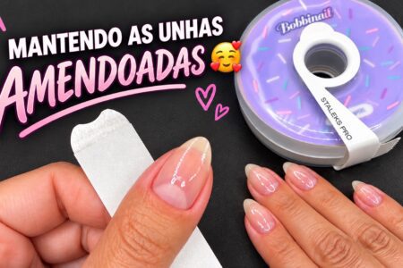 Como manter as unhas amendoadas sem afinar demais a ponta